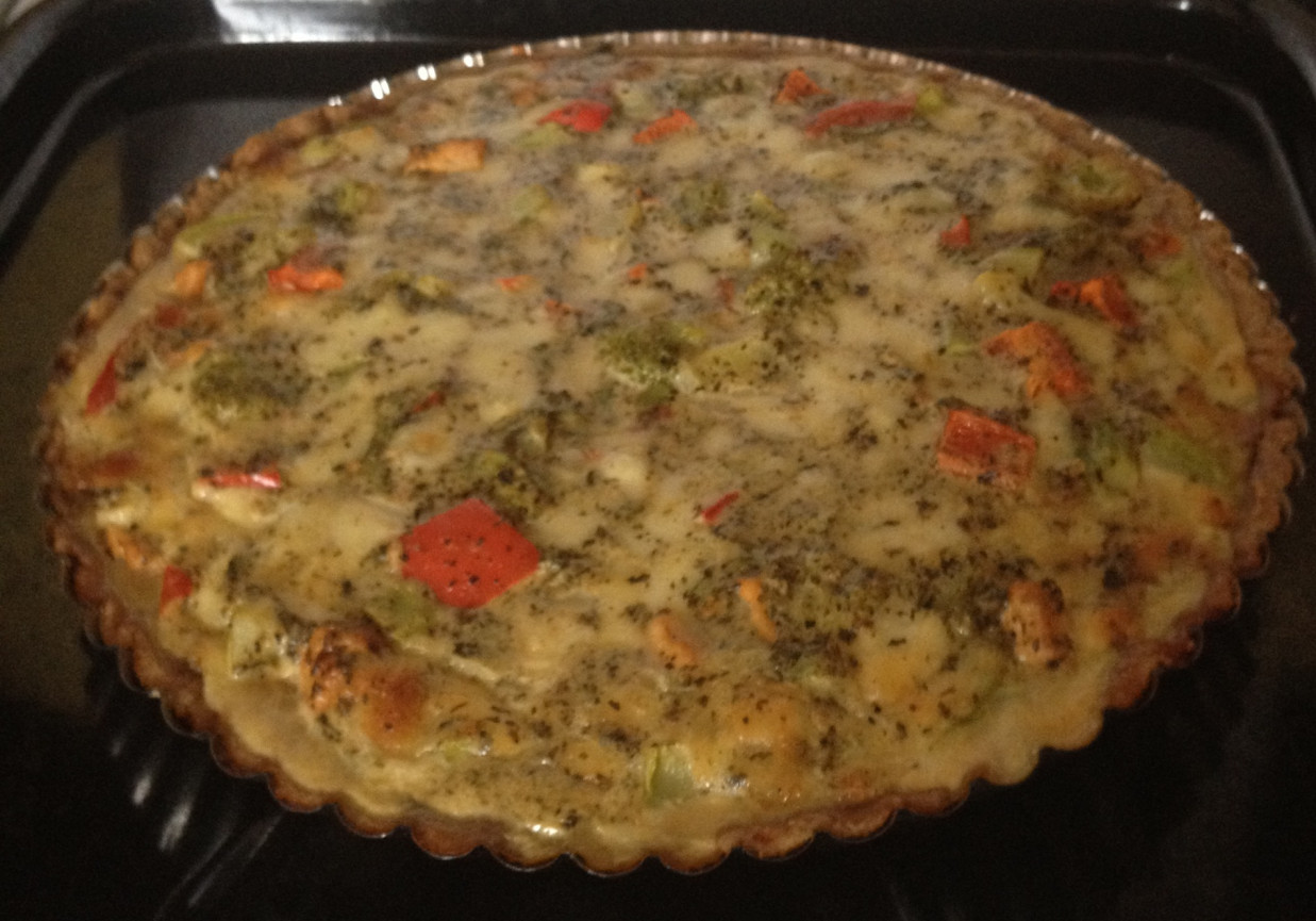 Razowa tarta z kurczakiem foto