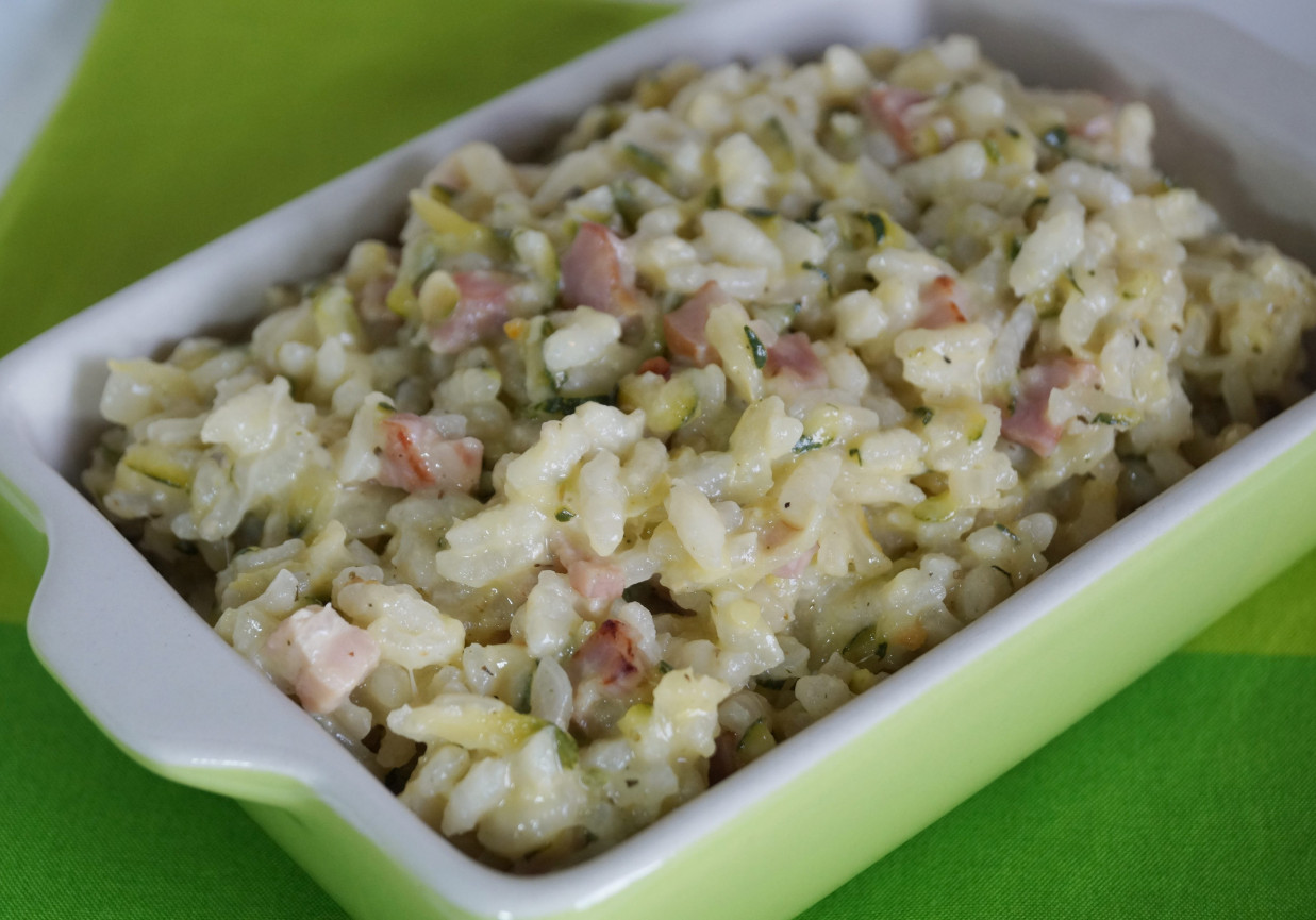 Risotto z cukinią i boczkiem DoradcaSmaku.pl
