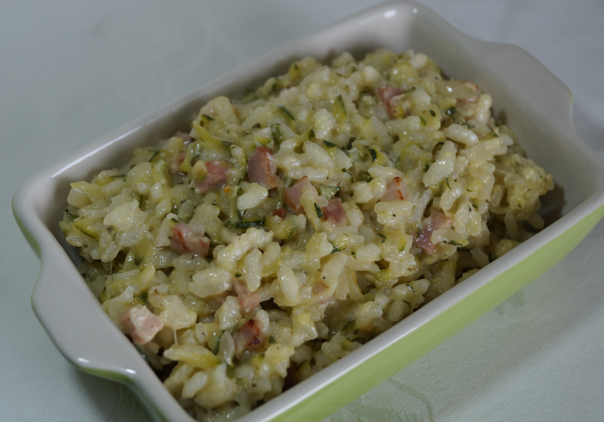 Risotto z cukinią i boczkiem DoradcaSmaku.pl