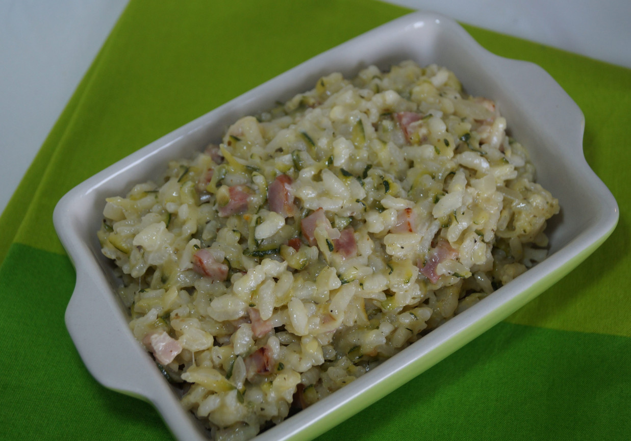 Risotto z cukinią i boczkiem DoradcaSmaku.pl