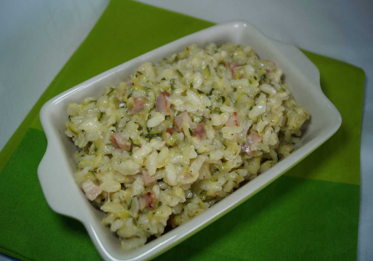Risotto z cukinią i boczkiem DoradcaSmaku.pl