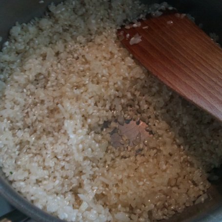 Krok 2 - Risotto z groszkiem foto