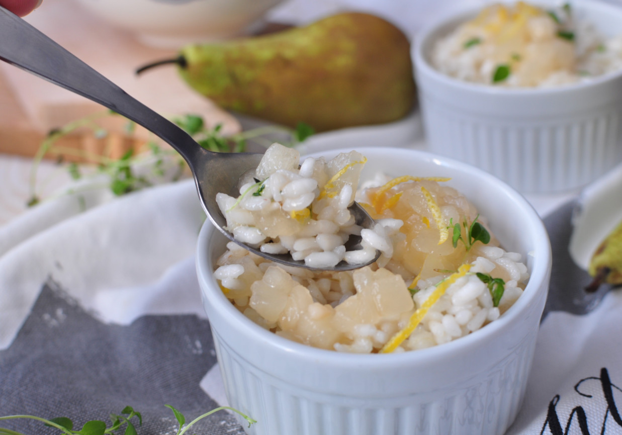 Risotto z gruszką i tymiankiem DoradcaSmaku.pl