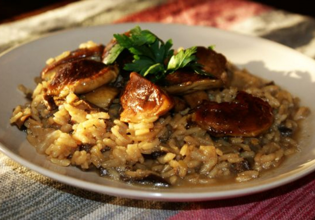 Risotto z grzybami na bogato DoradcaSmaku.pl