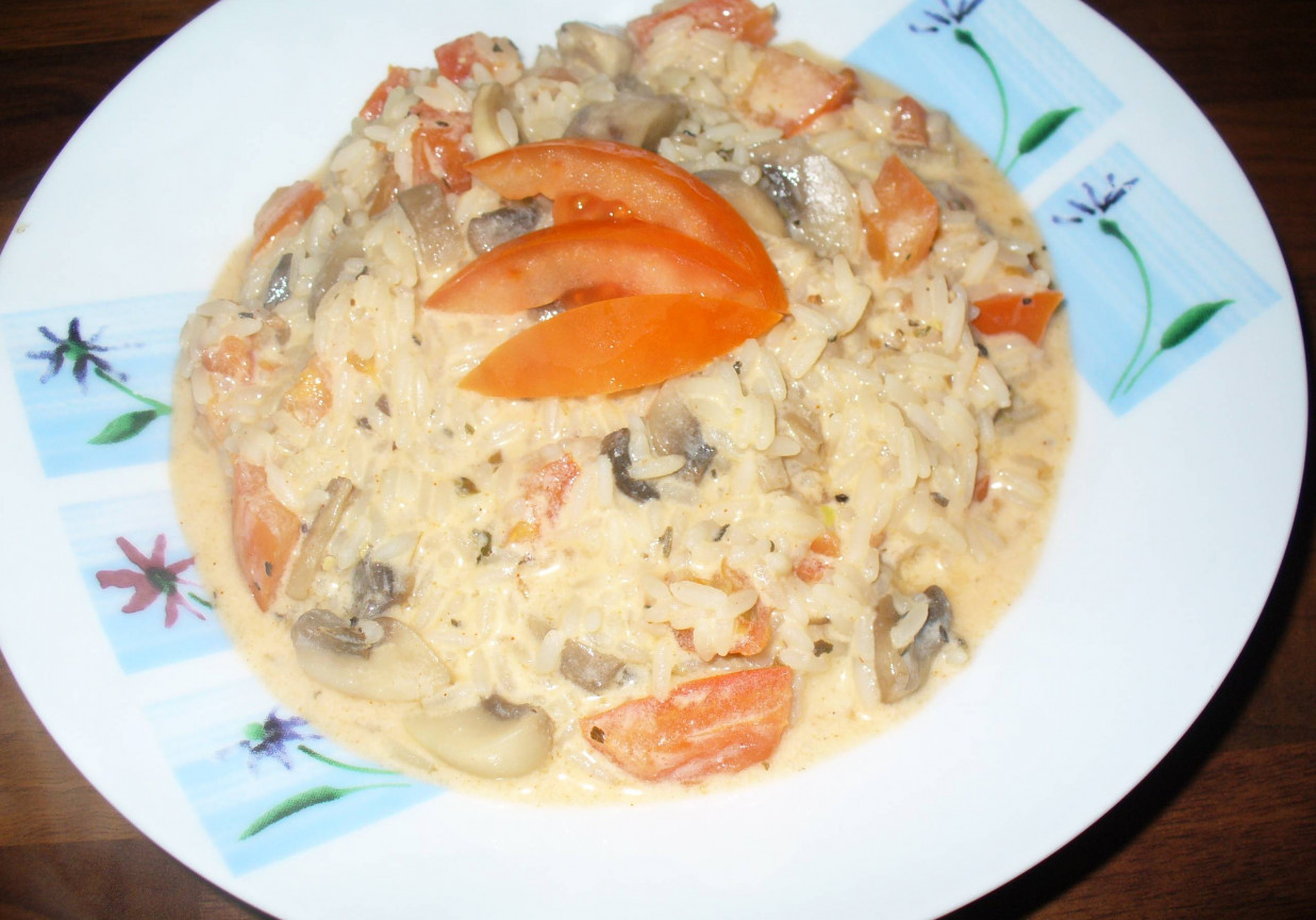 Risotto z pieczarkami i pomidorem DoradcaSmaku.pl