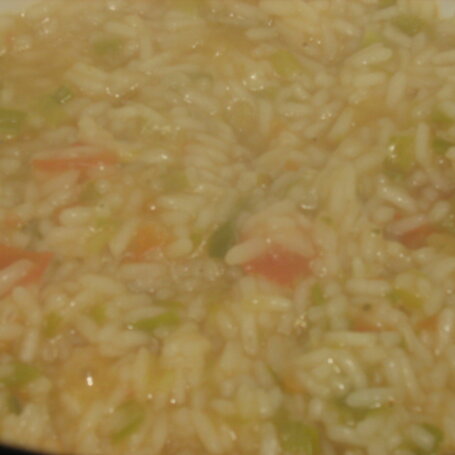 Krok 4 - risotto z wędzonym łososiem foto