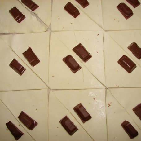 Krok 2 - Rogaliki z czekoladą foto