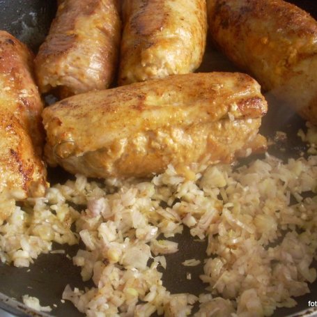 Krok 6 - Roladki schabowe z bukietem warzyw foto