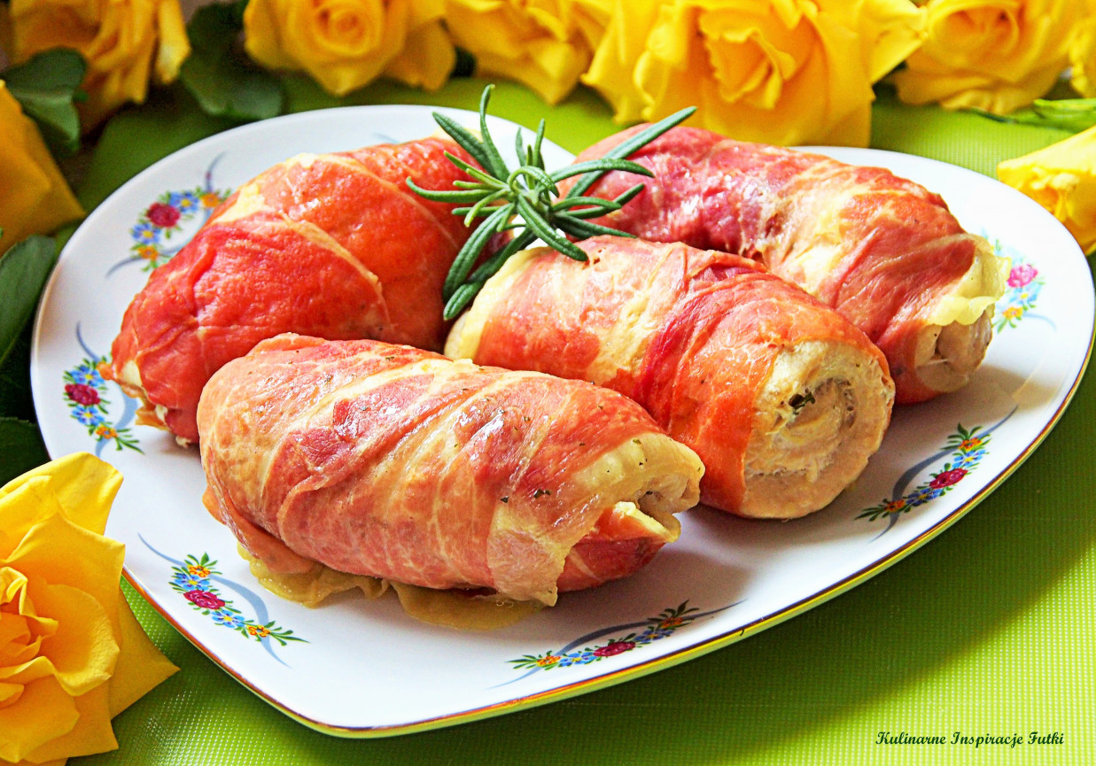 Roladki z marchewką w prosciutto foto