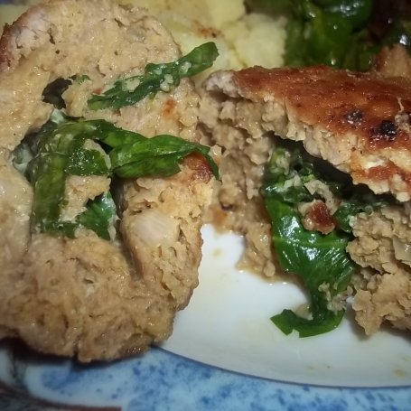 Krok 4 - Roladki z mięsa mielonego z curry i szpinakiem foto
