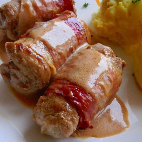 Krok 5 - Roladki z mozzarellą owinięte szynką szwarcwaldzką foto