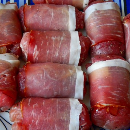 Krok 2 - Roladki z mozzarellą owinięte szynką szwarcwaldzką foto