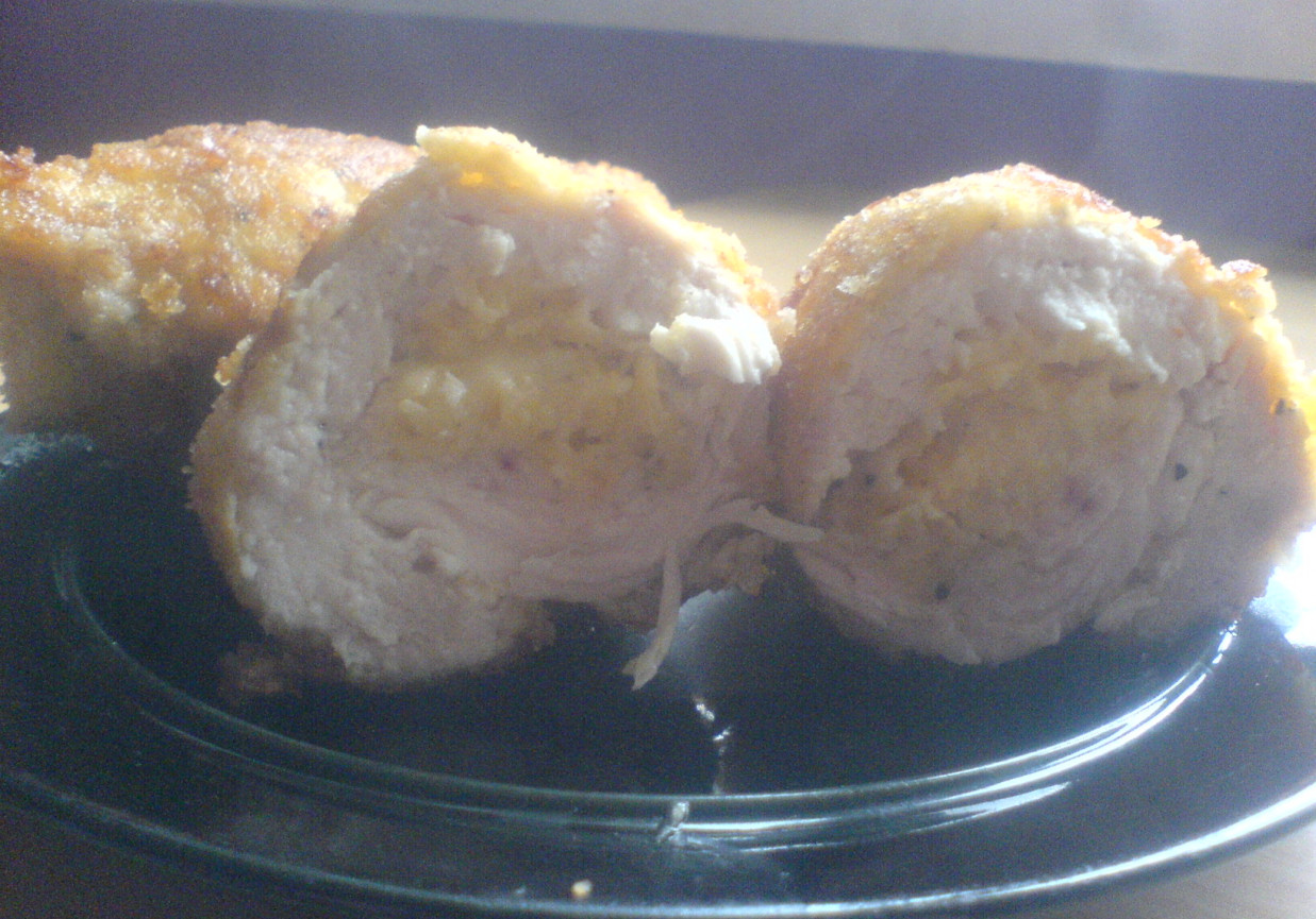 Roladki z piersi kurczaka z jajecznicą foto