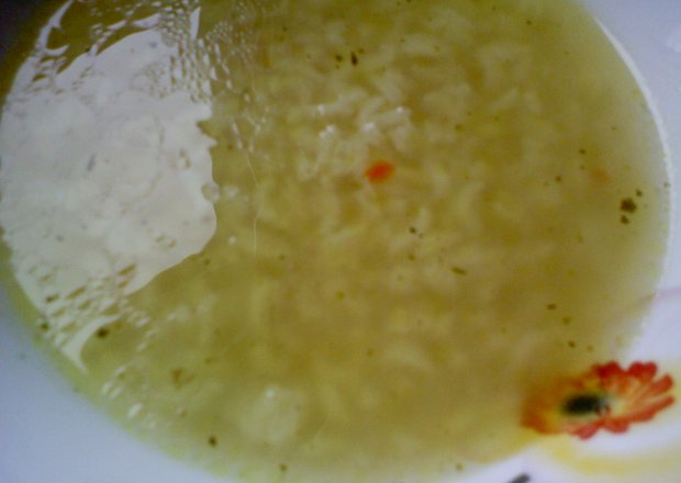 Fotografia przedstawiająca Rosół z indyka z ryżem