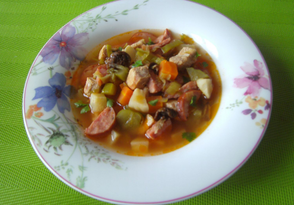 Rosyjska zupa solianka foto
