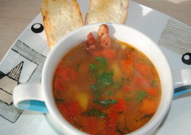 Fotografia przedstawiająca Rozgrzewająca zupa \"ala węgierska\"