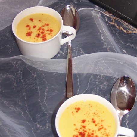 Krok 7 - Rozgrzewająca zupa, czyli krem z kukurydzy z dodatkiem chili :) foto