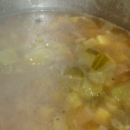 Krok 5 - Rozgrzewająca zupa mięsna  foto