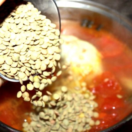 Krok 3 - Rozgrzewająca zupa z zielonej soczewicy foto