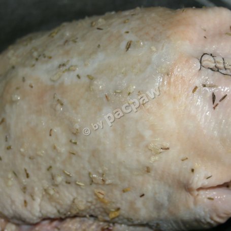 Krok 6 - Rozmarynowa kaczka z jabłkowo-pomarańczowym farszem foto