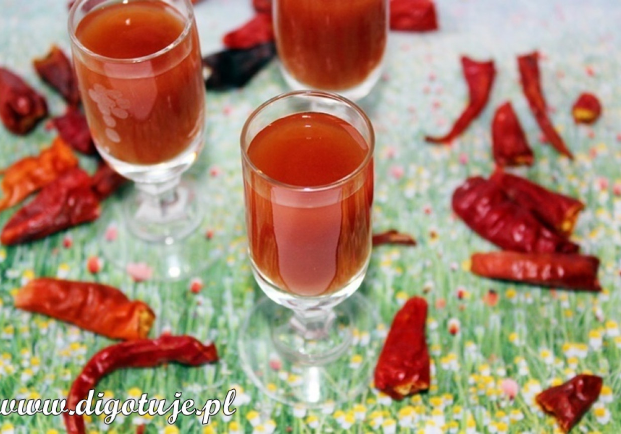 Russian Bloody Mary/Rosyjska Krwawa Marysia - shot z sokiem pomidorowym foto