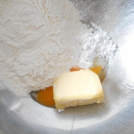 Krok 1 - Rustykalna tarta z owocami i czekoladą foto