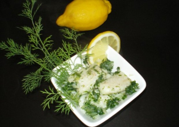 Fotografia przedstawiająca Ryba gotowana na zielono