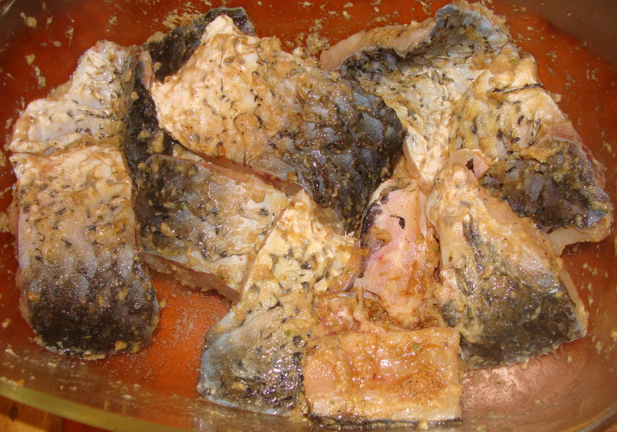 Ryba z chrzanem foto