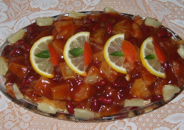 Fotografia przedstawiająca Ryba ze sosem słodko-kwaśnym