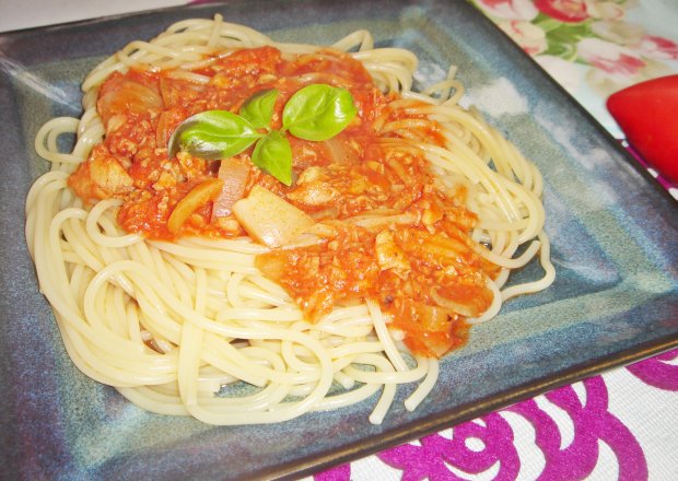 Fotografia przedstawiająca Rybne spaghetti (z miruną)