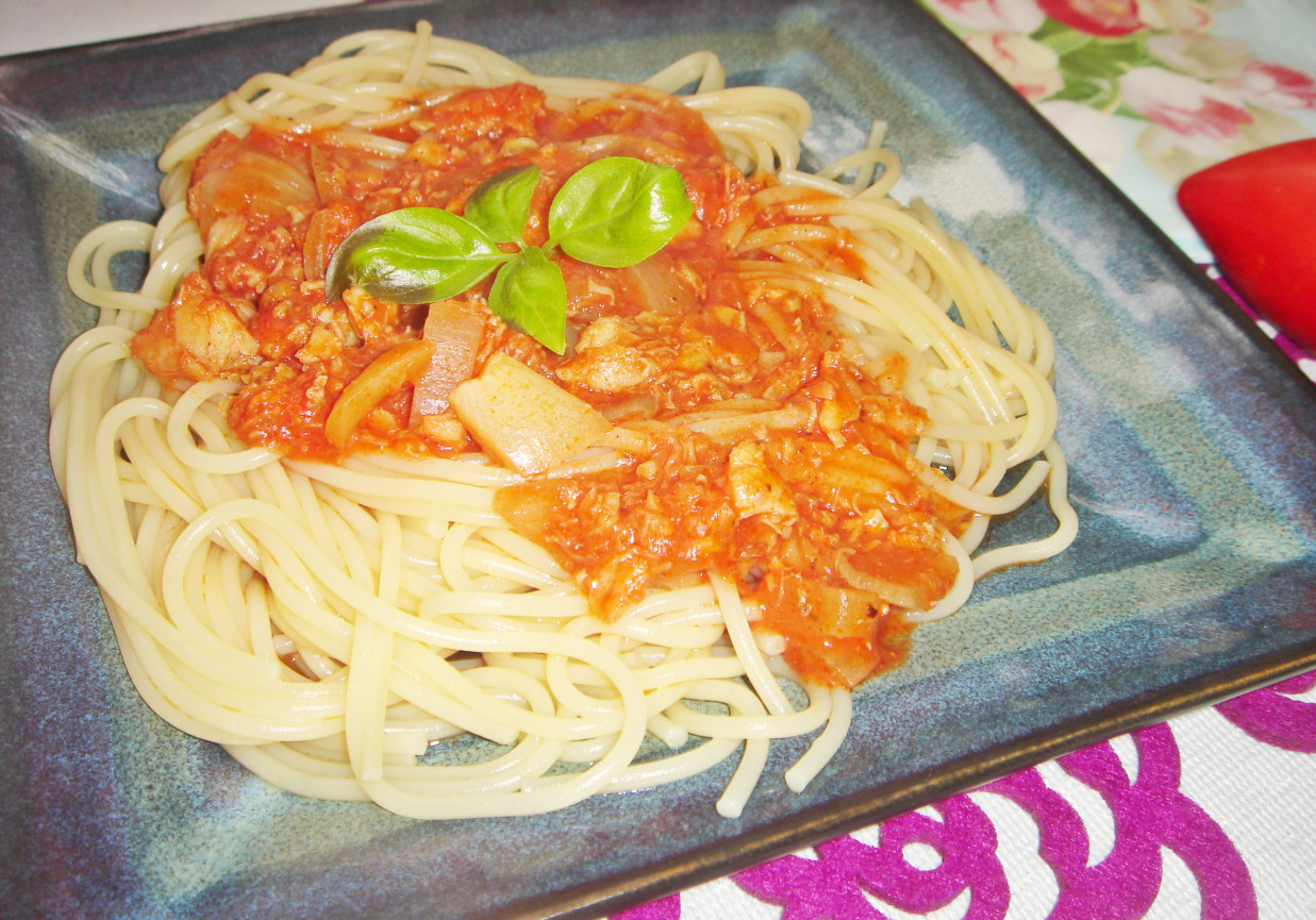 Rybne spaghetti (z miruną) foto