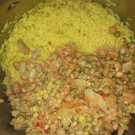 Krok 8 - Ryż curry z mięsem mielonym. foto