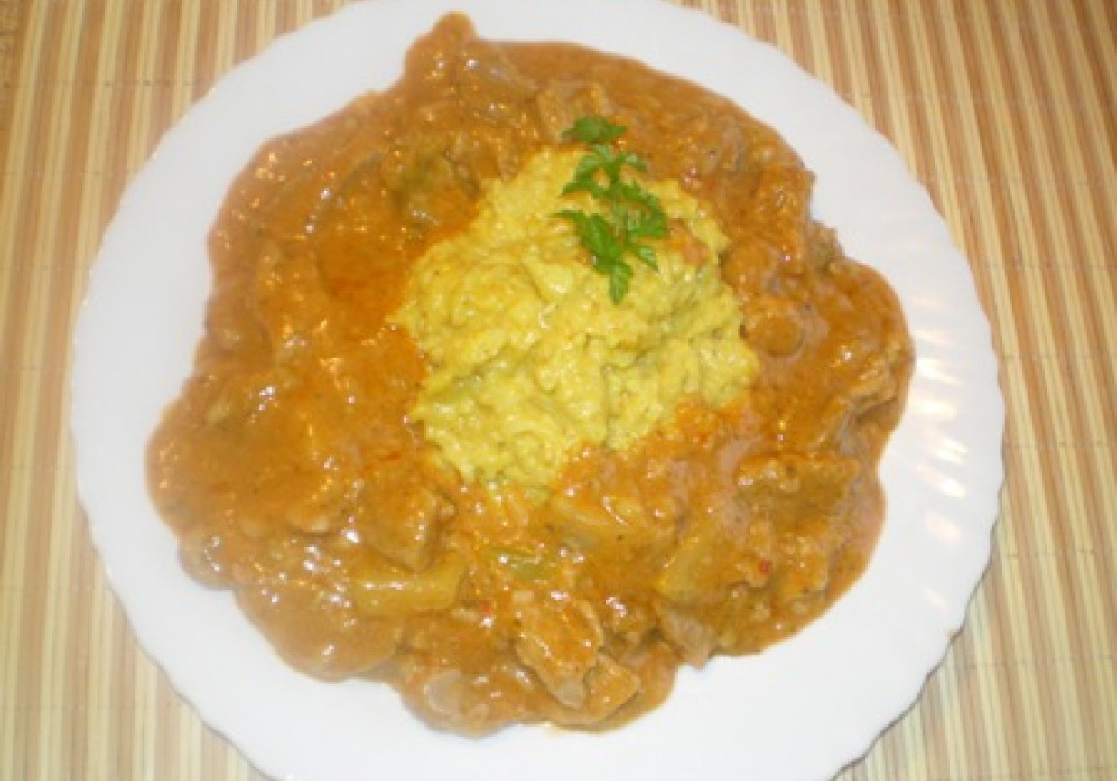 Ryż kleisty z curry i parmezanem foto