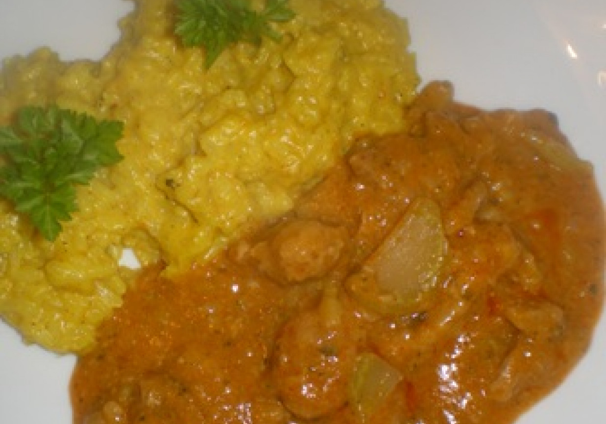 Ryż kleisty z curry i parmezanem foto