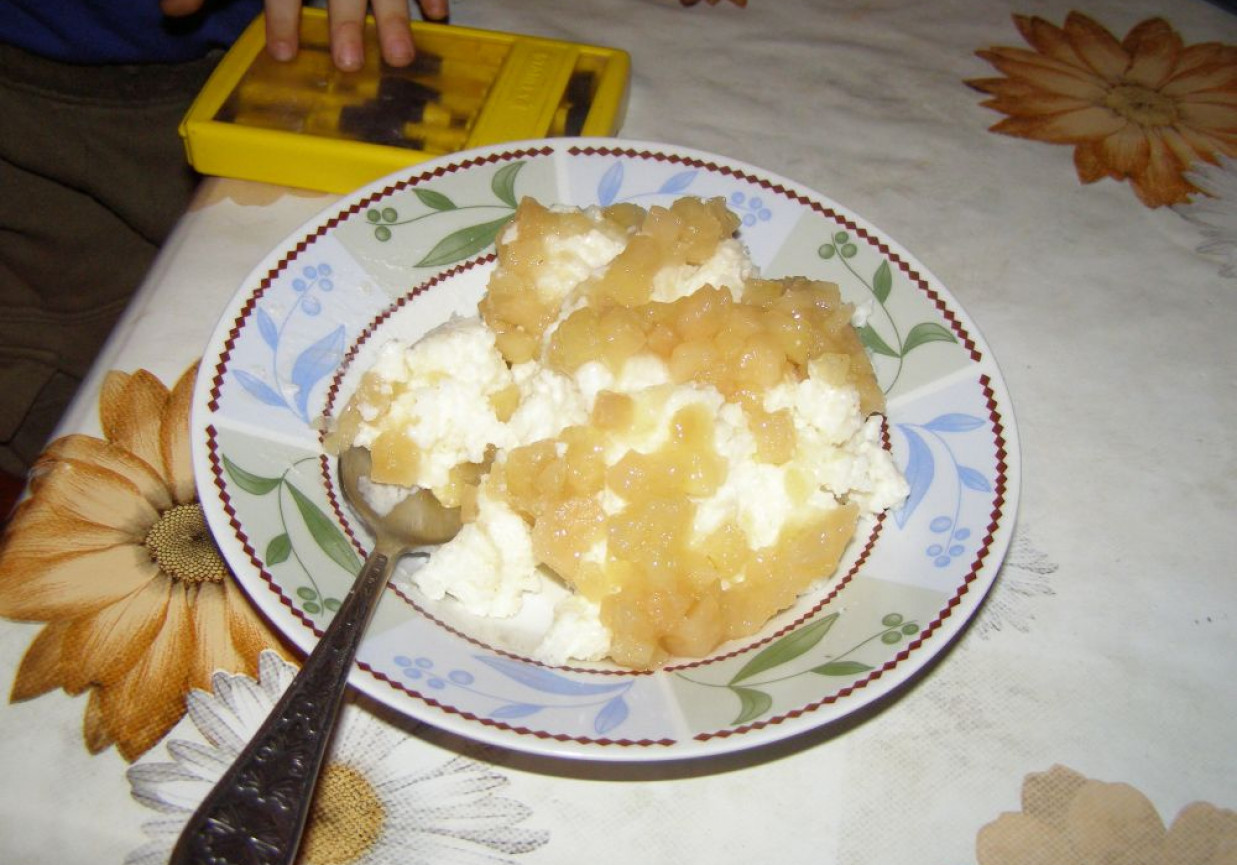 ryż na mleku z jablkami foto