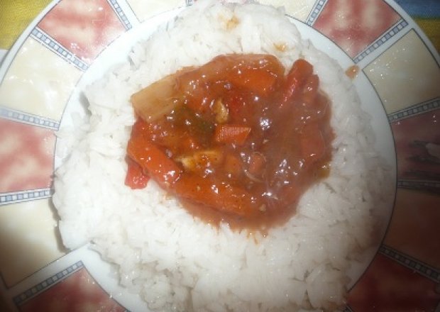 Fotografia przedstawiająca ryż na słodko