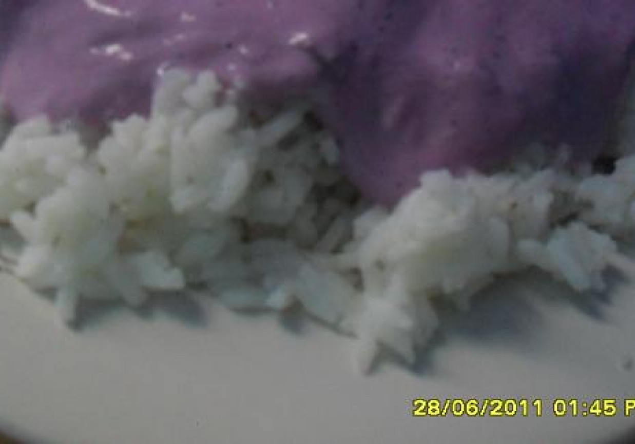 ryż z jogurtem. foto