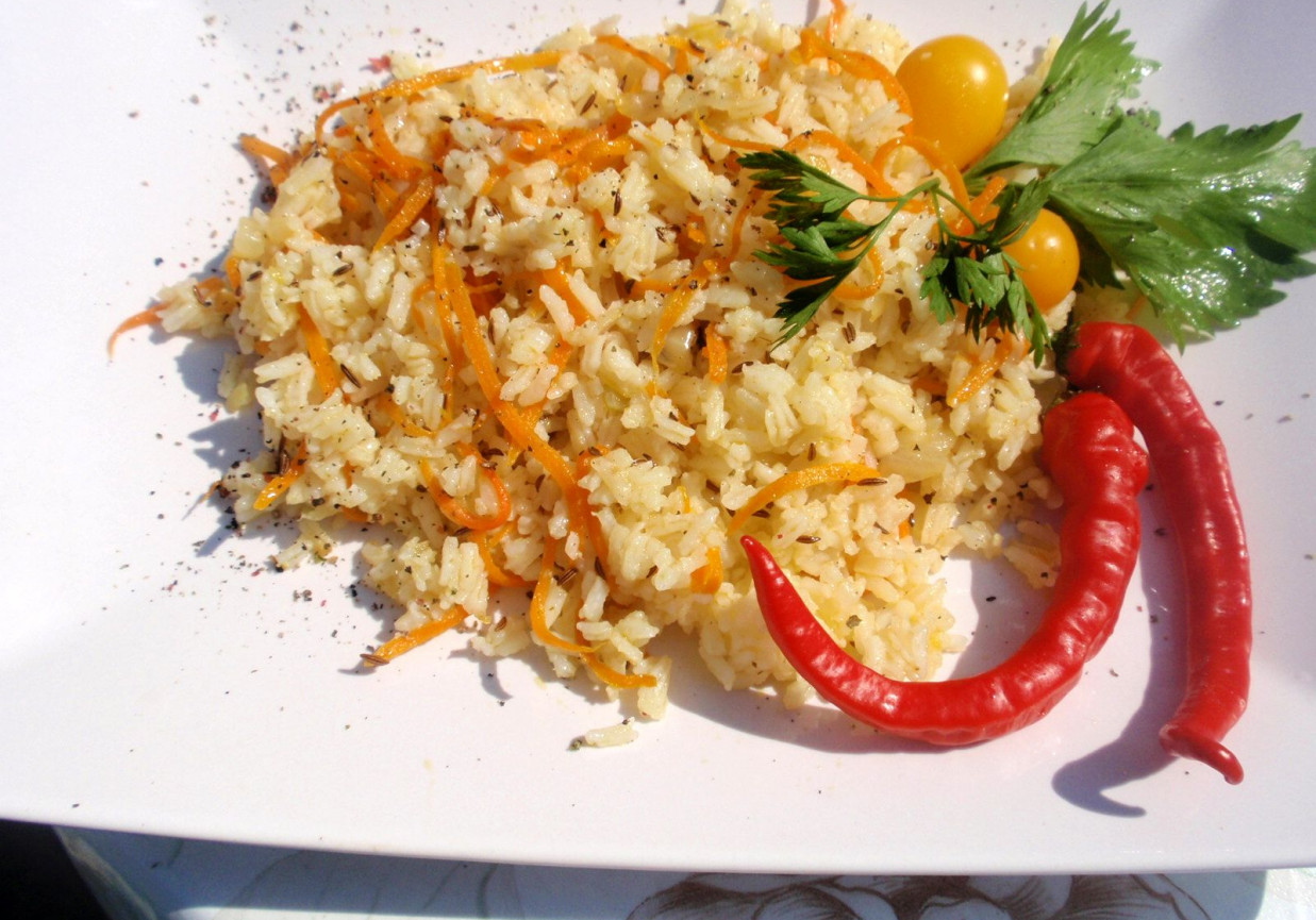 Ryż z kminkiem   i marchewką foto