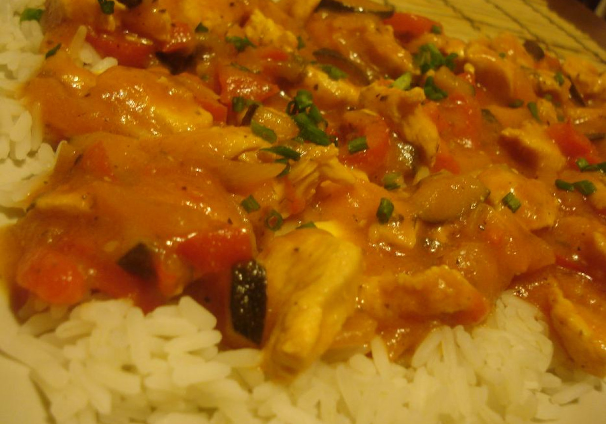 Ryż z kurczakiem i mascarpone foto