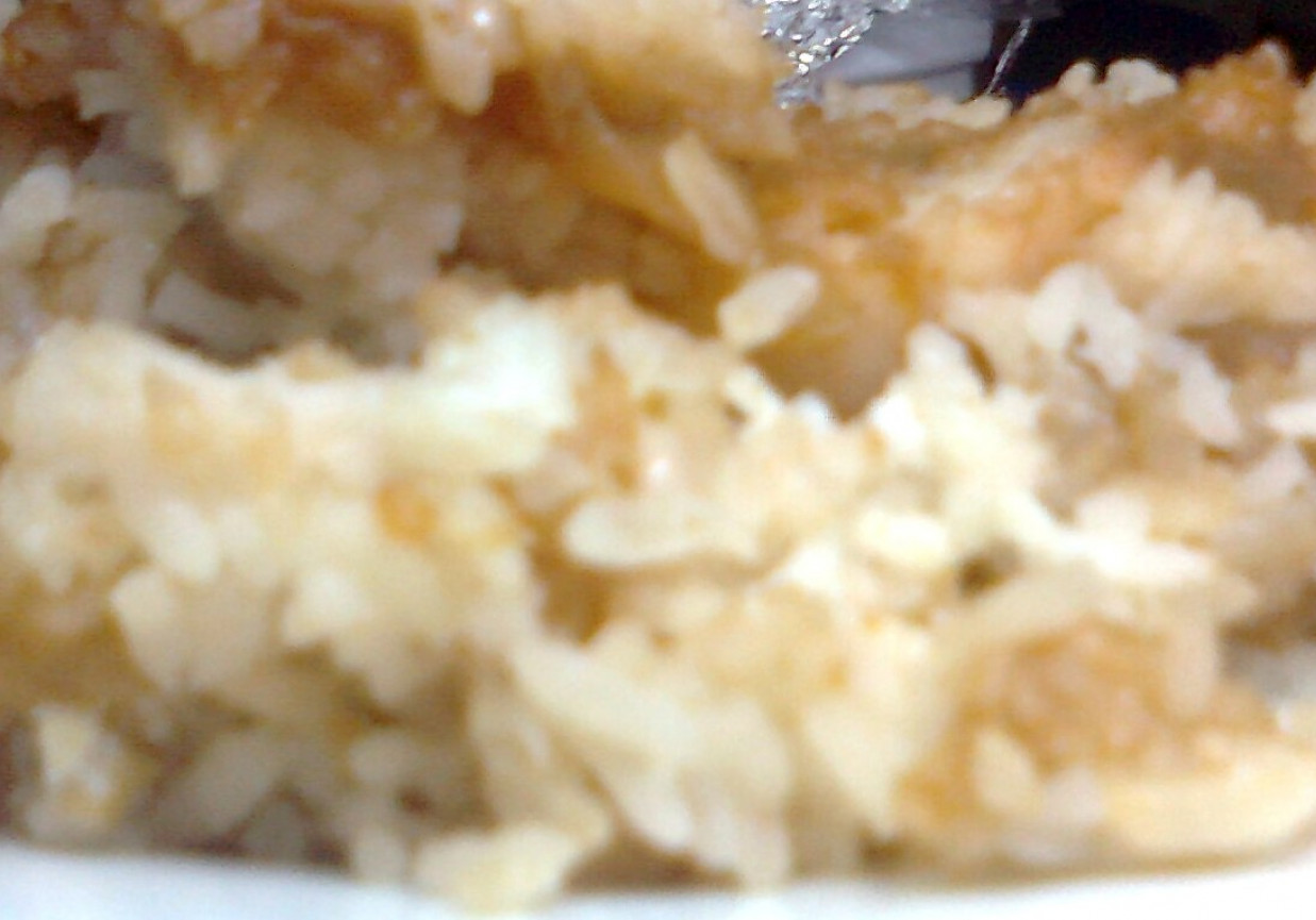 Ryż z musem brzoskwiniowo-waniliowym foto