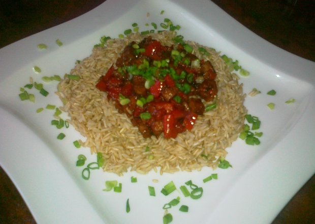Fotografia przedstawiająca Ryż z pikantną potrawką