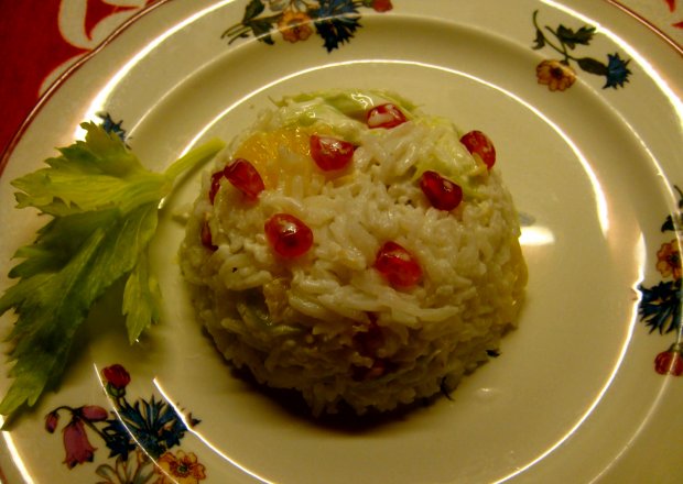 Fotografia przedstawiająca Ryż  z selerem naciowym.