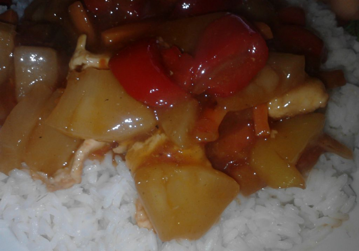 Ryż z sosem dla leniucha foto