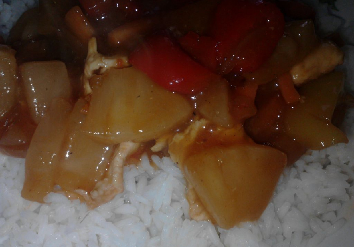 Ryż z sosem dla leniucha foto