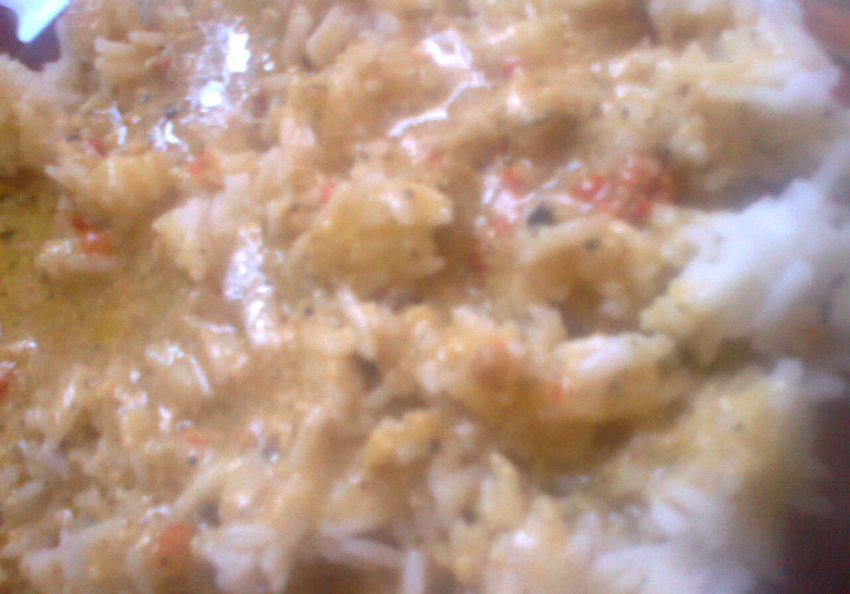 ryż z sosem prowansalskim foto
