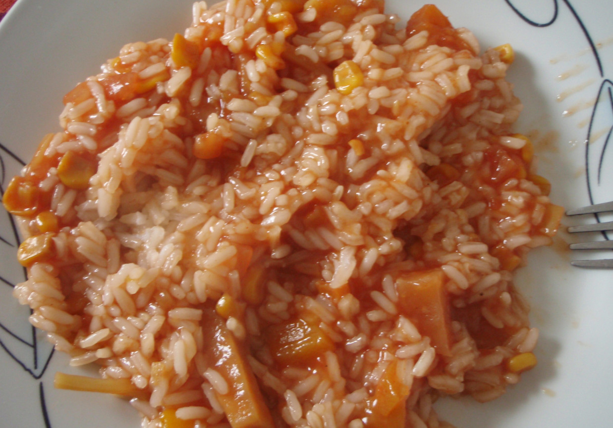 Ryż z sosem słodko- kwaśnym (przepis podstawowy) foto