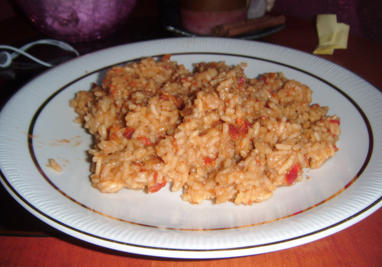 Ryż z sosem sojowym foto