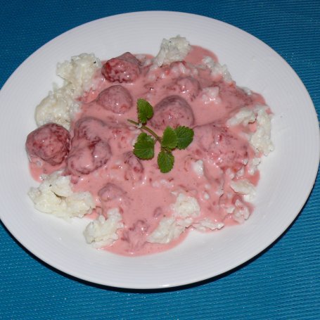 Krok 6 - Ryż z sosem truskawkowym foto