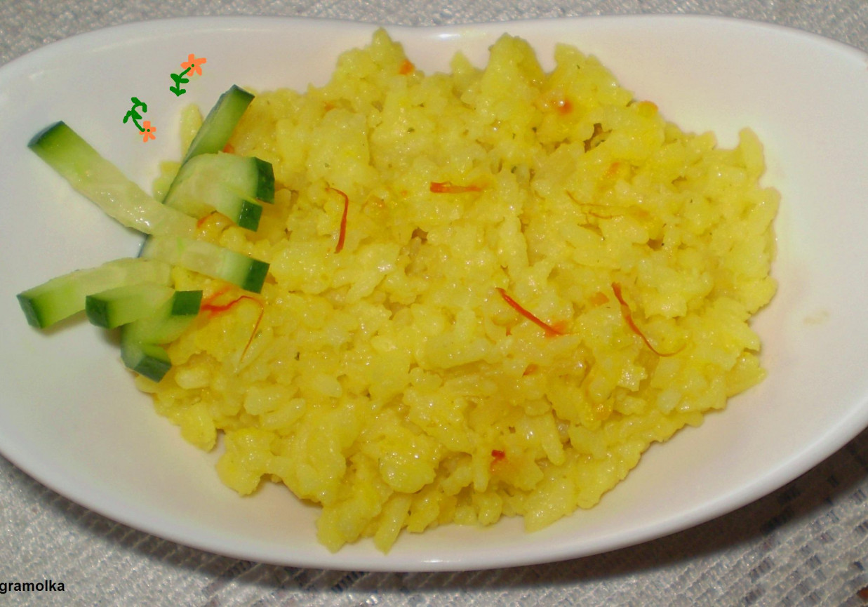 Ryż z szafranem na bulionie : foto