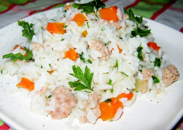 Fotografia przedstawiająca Ryż z szybkim sosem